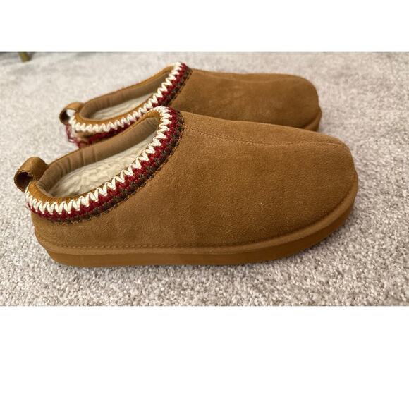 Fitory Women's Suede Leather Flat Short Casual Mini Slipper Boot, Sz 10 - Picture 4 of 12